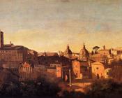 让 巴蒂斯特 卡米耶 柯罗 : Forum Viewed From The Farnese Gardens